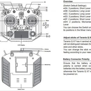 Taranis Q X7 Diagram