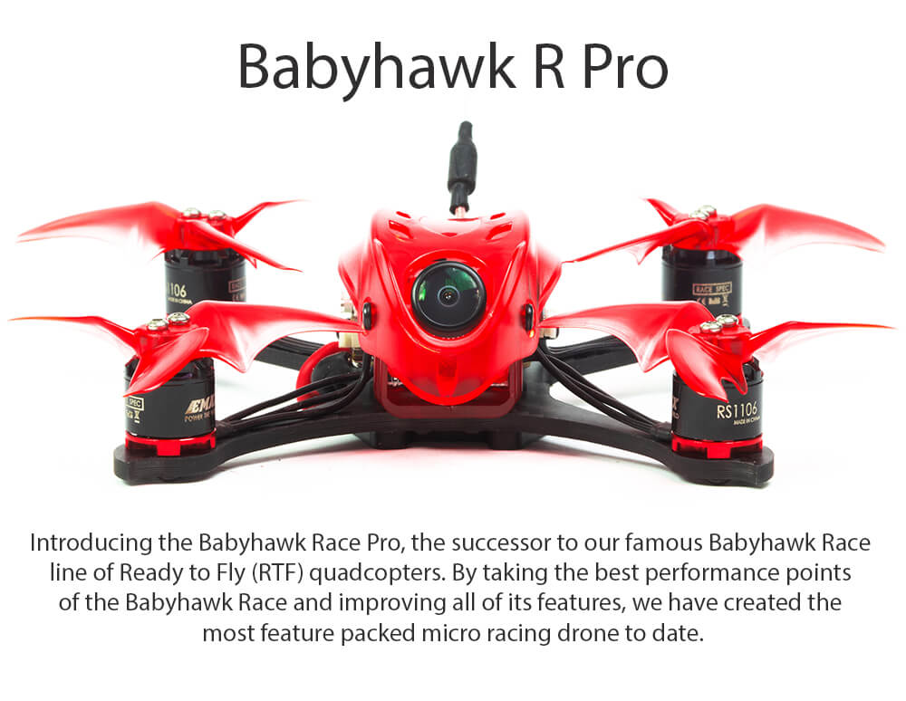 Emax Babyhawk R Pro 2.5 120mm FPV Racing Drone BNF 1 - Emax