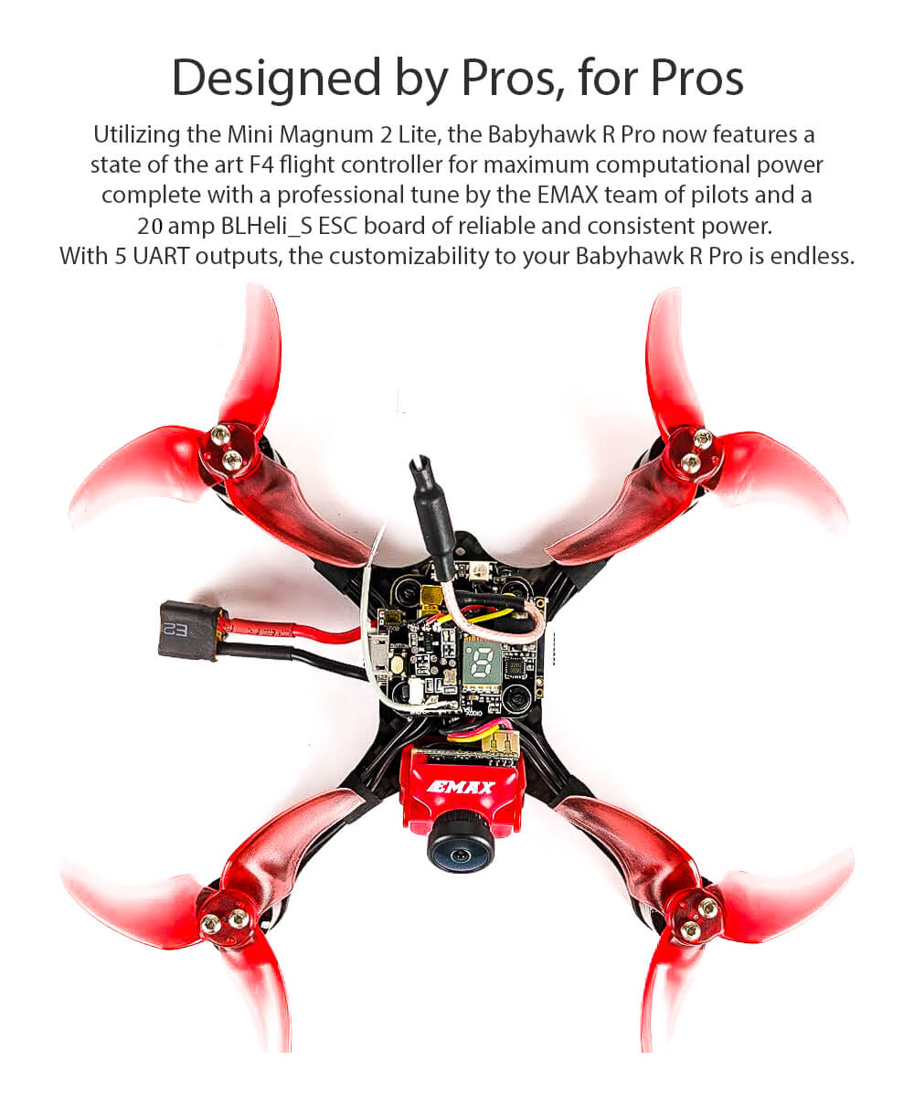 Emax Babyhawk R Pro 2.5 120mm FPV Racing Drone BNF 2 - Emax