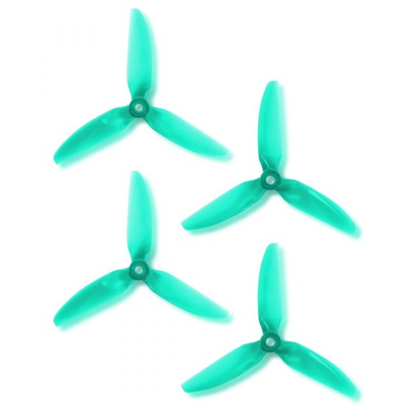 HQProp DP 4X4.3X3 V1S - 4" Props - (Light Turquoise - Set of 4)