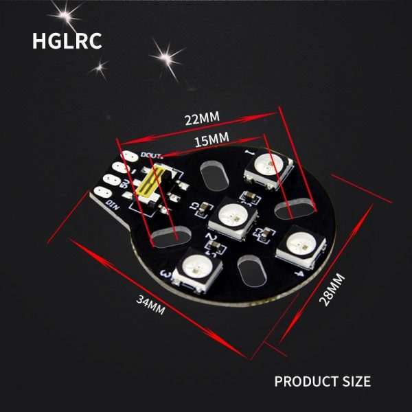 HGLRC Motor LED (1pc) programmable thru CF/BF