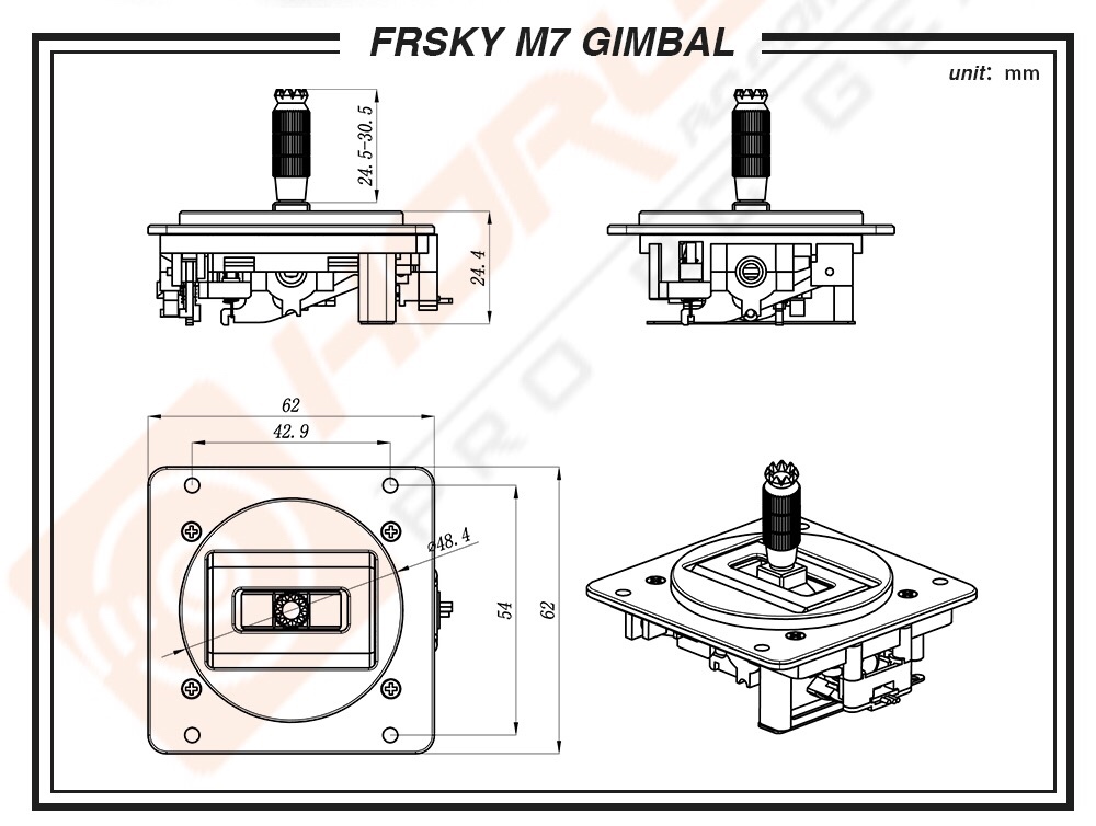 FrSky M7 Hall Sensor Gimbal for FrSky Taranis Q X7 9 - FrSky