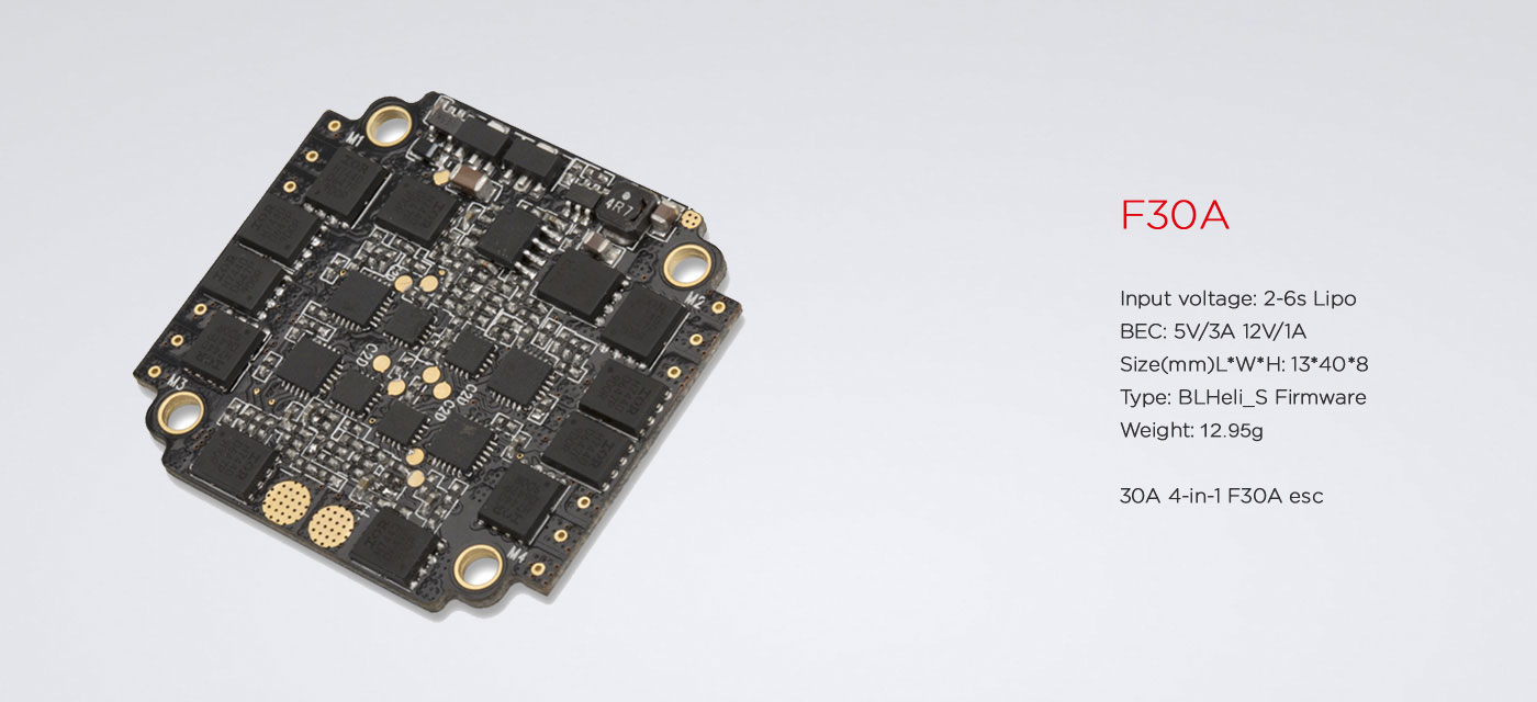 DYS F30A 4-in-1 30A ESC - BLHelis_S, Dshot 600 9 DYS F30A 4-in-1 30A ESC - BLHelis_S, Dshot 600 5