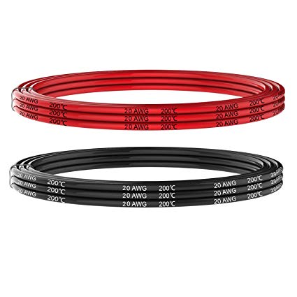 Silicone Wire 20awg 2 Feet Red & Black 2 -