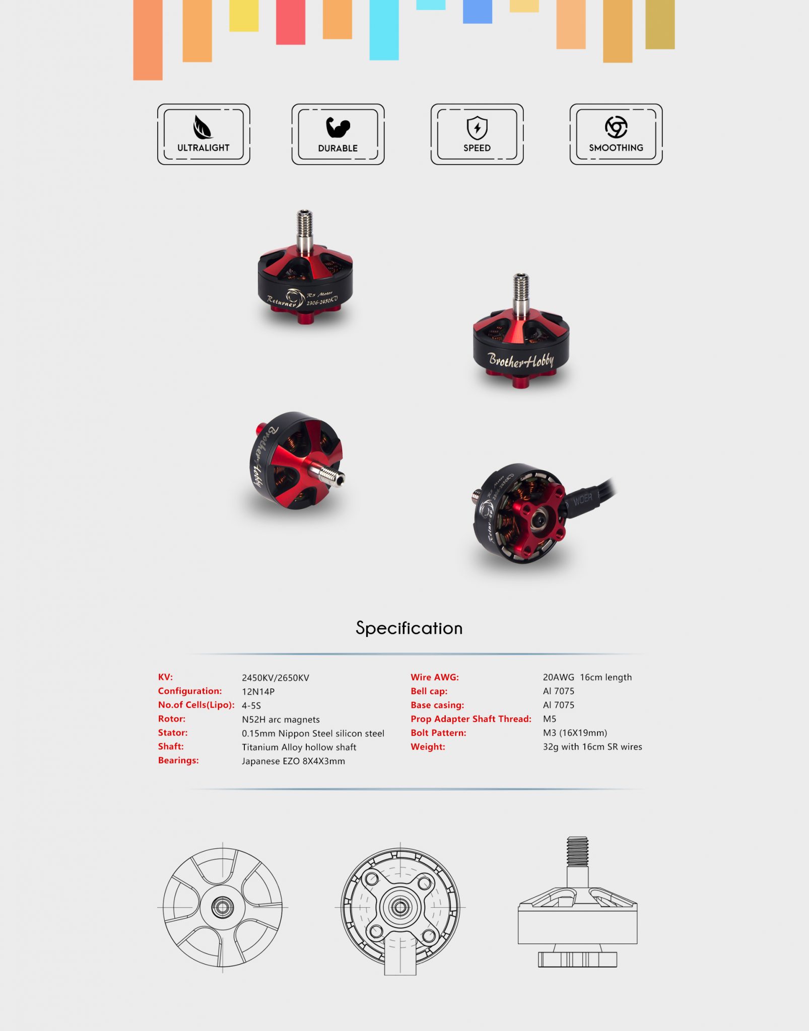 Brotherhobby Deadpool Returner R5 2306 2450kv