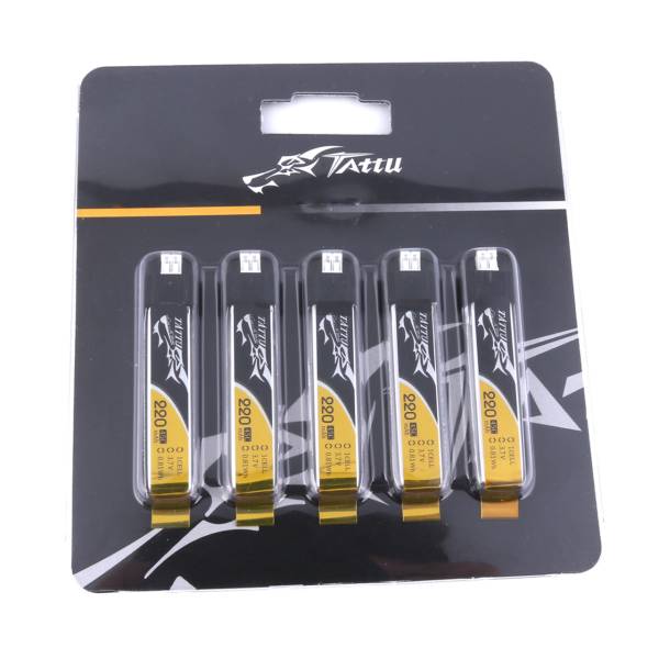 Tattu 220mAh 3.7V 45C 1S Lipo Battery Pack For Whoop Class (Pick your Connector)