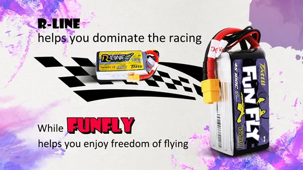 Tattu Fun Fly 1300mAh 100C 14.8V 4S1P Lipo Battery 9 Tattu Funfly Batteries