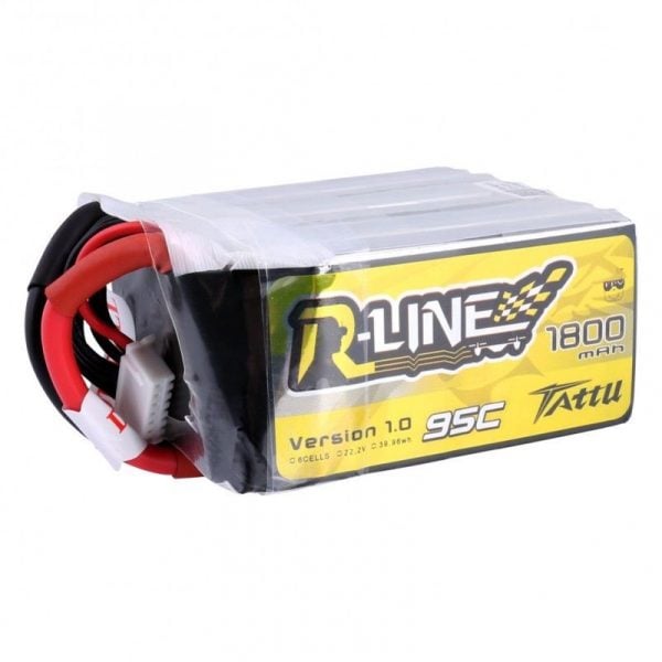 Tattu R-Line 1800mah 6S 95C 22.2V Lipo Battery