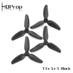 HQ Durable Prop T3X3X3 (2CW+2CCW)-Poly Carbonate (Black- Set of 4) 1 - HQProp