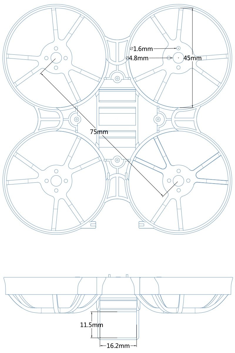 Beta75X 2S Whoop Frame