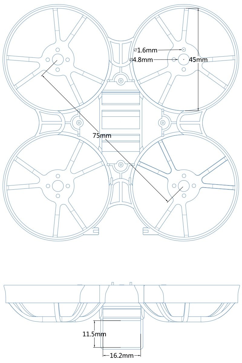 Beta75X 2S Whoop Frame