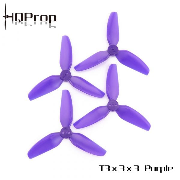 HQProp T3X3X3 (2CW+2CCW) Poly Carbonate (Light Purple - Set of 4) 1 - HQProp