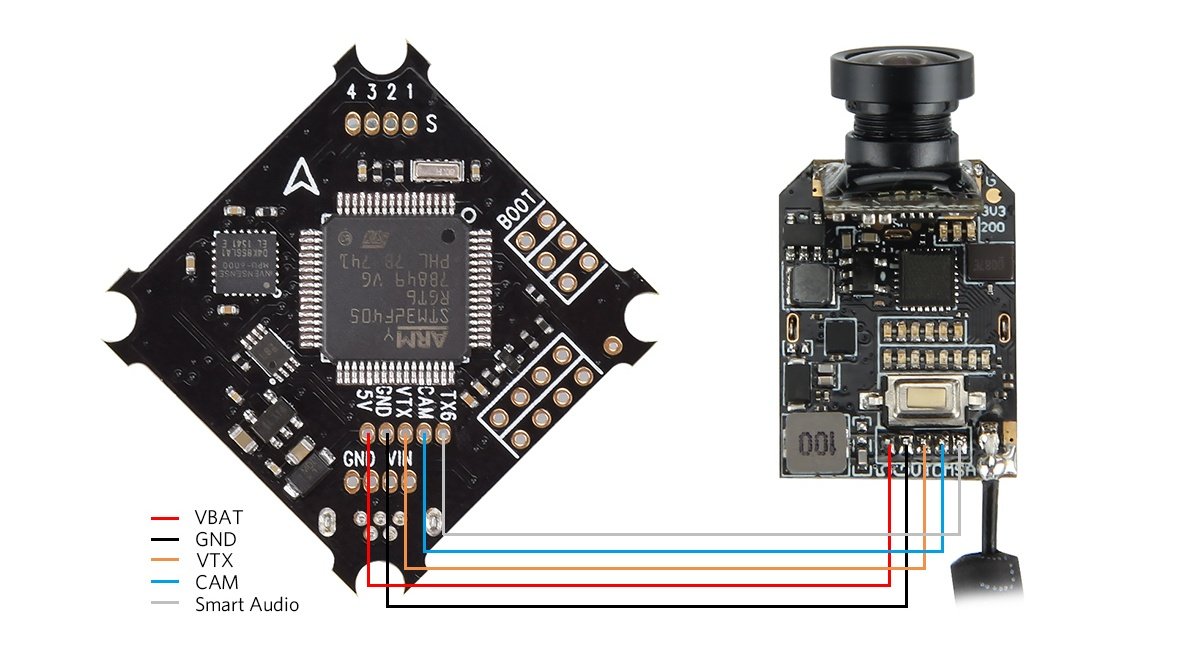 F4 2S Brushless Flight Controller Wiring Diagram