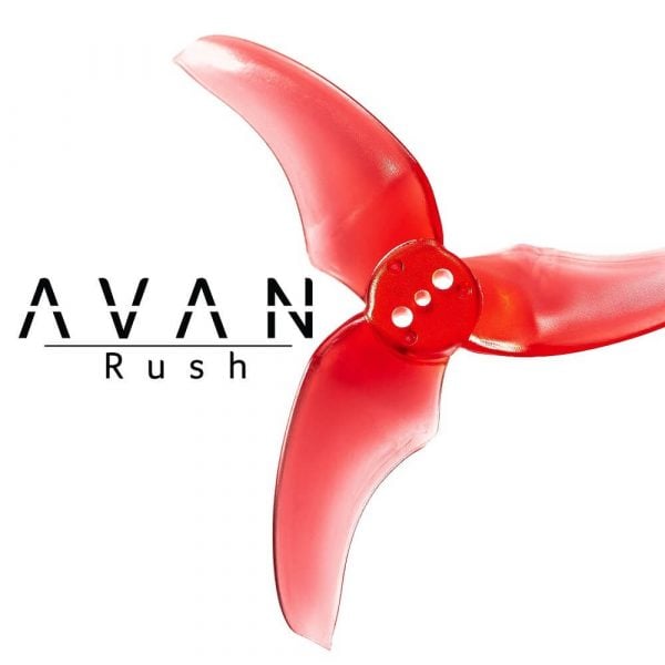 EMAX AVAN Rush 2.5x1.9x3 Propeller Red (Set of 4) Tinyhawk Freestyle 1 - Emax