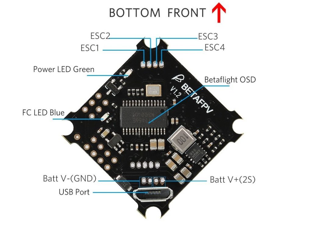 BetaFPV F4 2S Brushless Flight Controller MyFPV