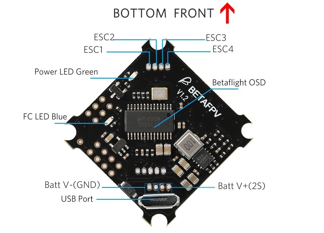 F4 2S Brushless Flight Controller Wiring Diagram