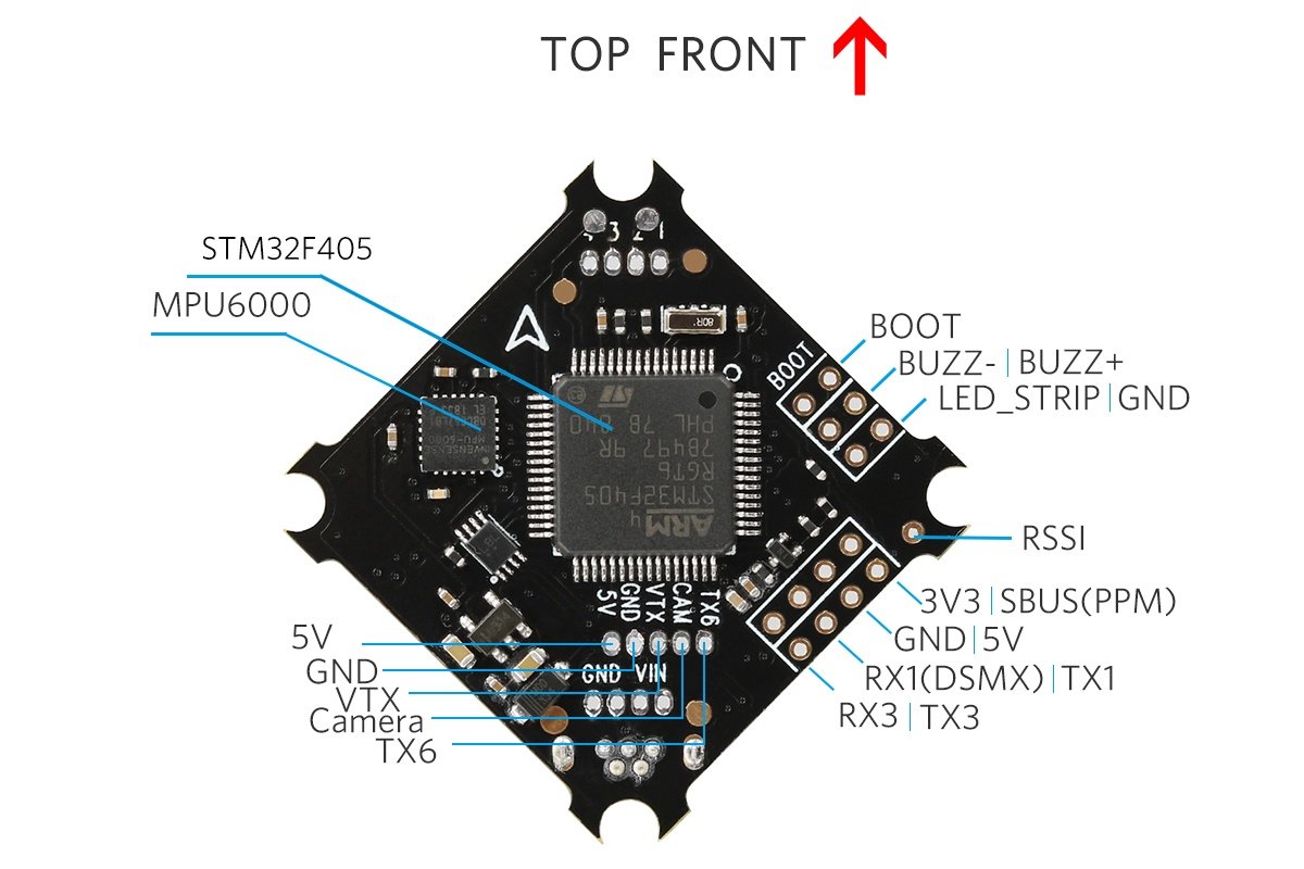 F4 2S Brushless Flight Controller Wiring Diagram