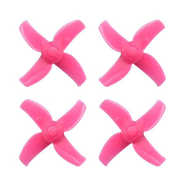 40mm 4-blade Micro Whoop Propellers - pink