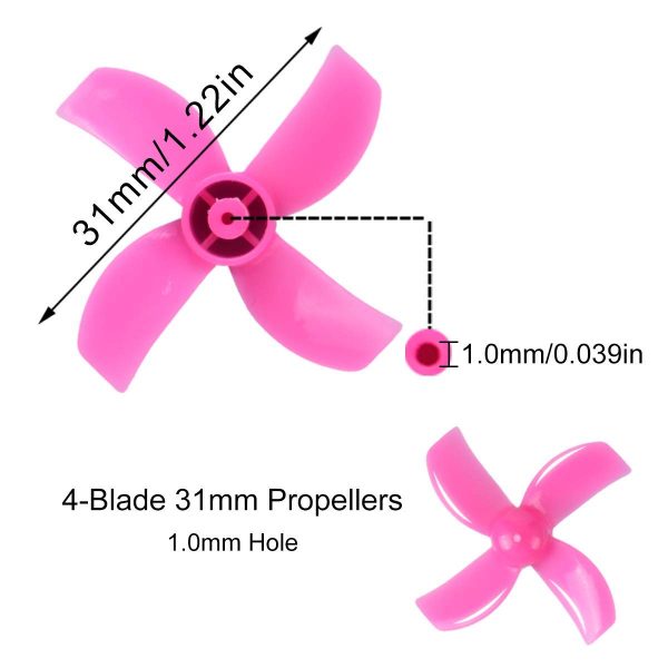 BetaFPV 31mm 4-blade Micro Whoop Propellers (Set of 4) - Pick your Color - Image 3