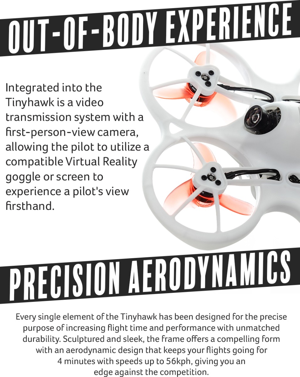 Emax Tinyhawk Indoor FPV Racing Drone - BNF 16 - Emax
