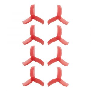 Gemfan Hulkie Red 2040 Durable 3 Blade Set of 8  (4CW + 4CCW)