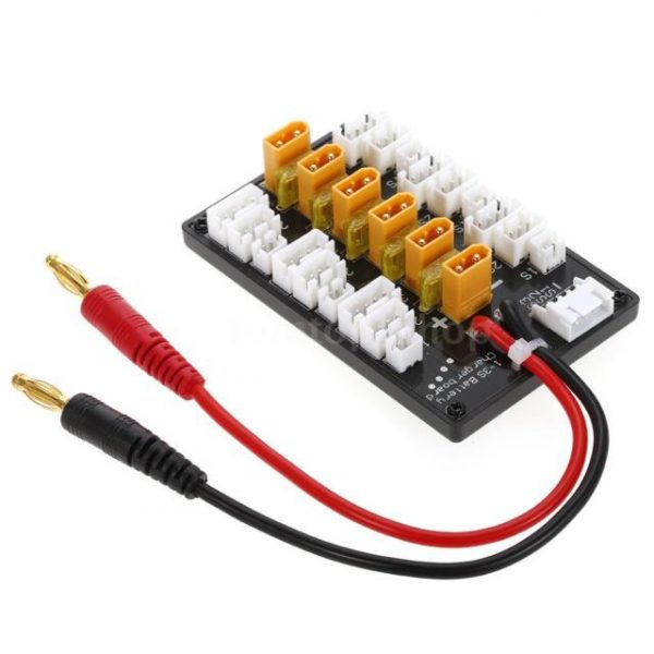 XT30 Plug Li-Po Battery Parallel Charging Board with Cable Adapters 3 -