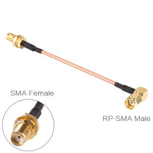 90 Degree SMA to RP-SMA 10CM Antenna Adapter Extension Cable