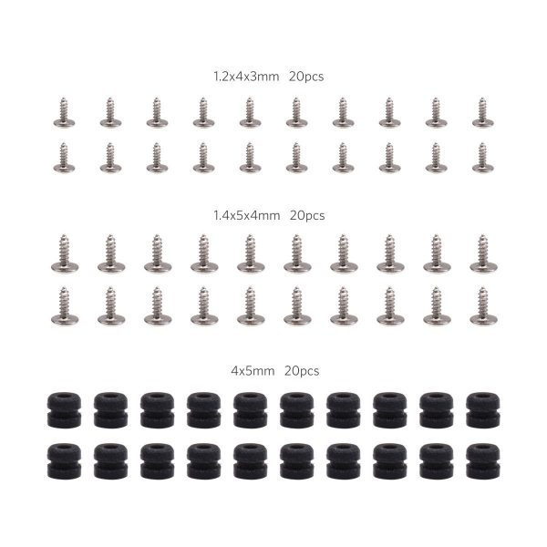 Screws and Rubber Dampeners For Whoop Drone (60 Pcs Set) 1 - BetaFPV