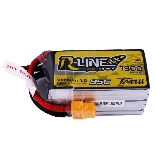 Tattu R-line 5S 1300mah Lipo Battery Pack with XT60 Plug 3 - Tattu
