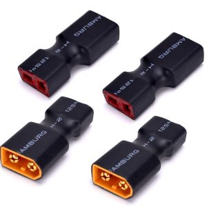 Male XT60 to Female Deans T-Plug Connector Adapter No Wires 6 -