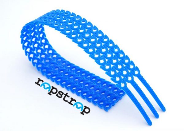 RAPSTRAP Reusable Cable Ties 3 Pieces (300MM X 10MM) - BLUE