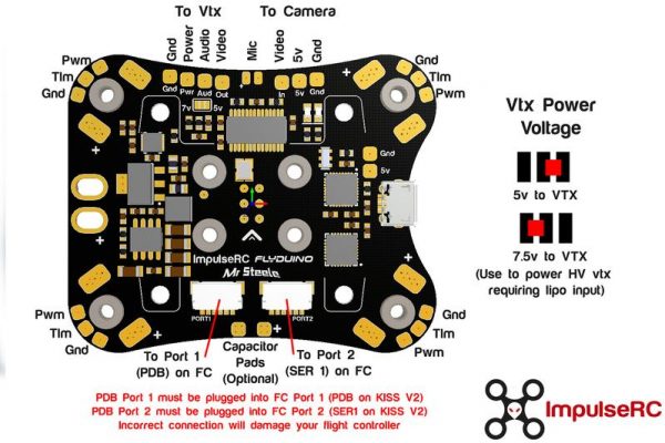 MR STEELE ALIEN PDB KIT FOR KISS WITH OSD AND MIC