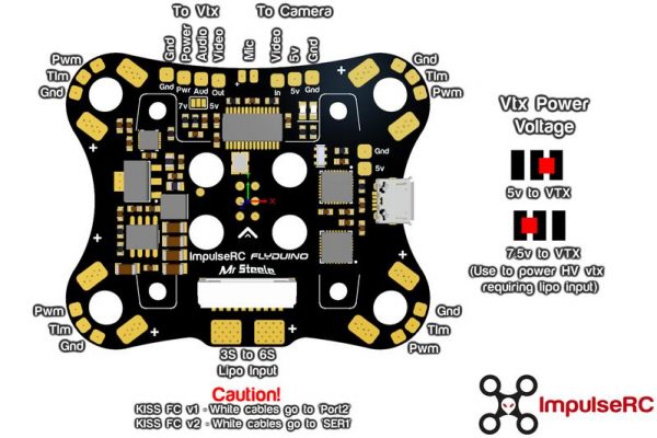 MR STEELE ALIEN PDB KIT FOR KISS WITH OSD AND MIC