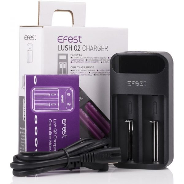EFEST Lush Q2 2-Bay 18650/20700/27100 Battery Charger 1 -