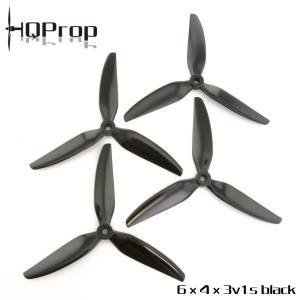 HQProp DP 6x4x3V1S 6" Props - Black (Set of 4)