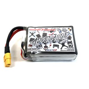 1600mAh 4-Cell/4S 14.8V MultiGP Spec Class Adrenaline 95C LiPo, XT60