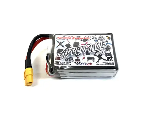 Thunder Power MultiGP Spec Adrenaline 4s 1600mAh 95C LiPo 1 1600mAh 4-Cell/4S 14.8V MultiGP Spec Class Adrenaline 95C LiPo, XT60