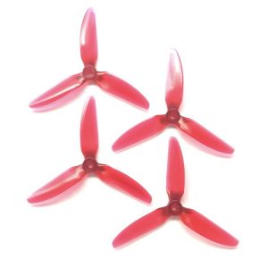 HQProp DP 4X4.3X3V1S - 4" Props - (Light Red - Set of 4)