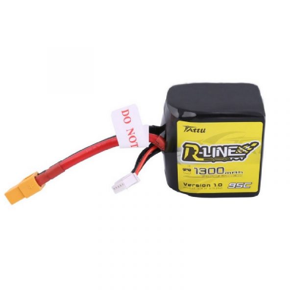 Tattu R-Line 1300mAh 95C 4S1P Square LiPo Battery 1 - Tattu