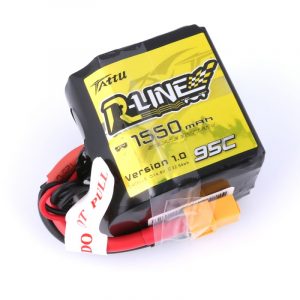 Tattu R-Line 1550mAh 95C 4S1P Square Lipo Battery Pack with XT60 Plug