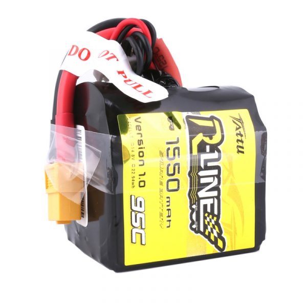 Tattu R-Line 1550mAh 95C 4S1P Square LiPo Battery - Image 5
