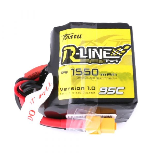 Tattu R-Line 1550mAh 95C 4S1P Square LiPo Battery - Image 2