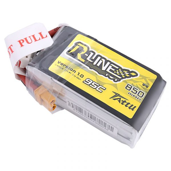 Tattu R-Line 850mAh 14.8V 95C 4S1P Lipo Battery Pack 2 - Tattu