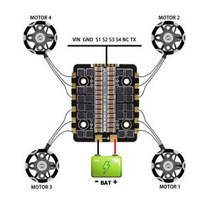 HGLRC FD445 Stack diagram