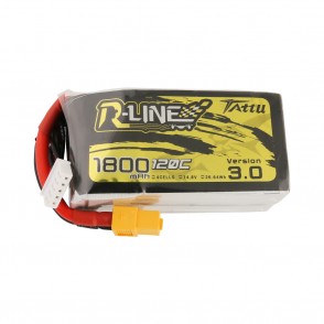 Tattu R-Line Version 3.0 1800mAh 14.8V 120C 4S1P Lipo Battery Pack with XT60 Plug 1