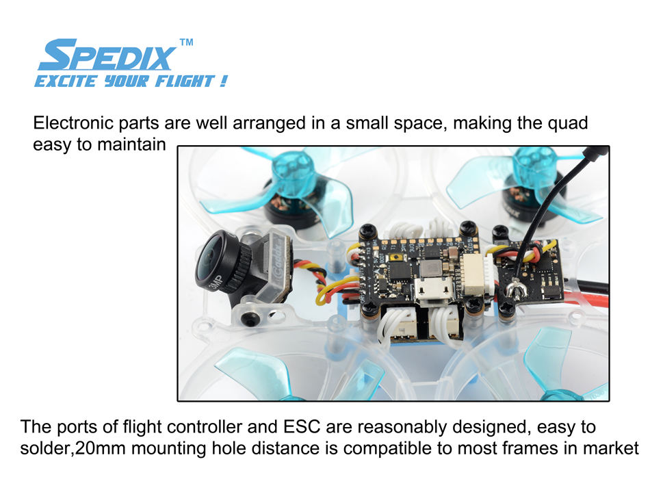 Spedix Rex 80mm Micro Brushless FPV Drone PNP 7 - Spedix