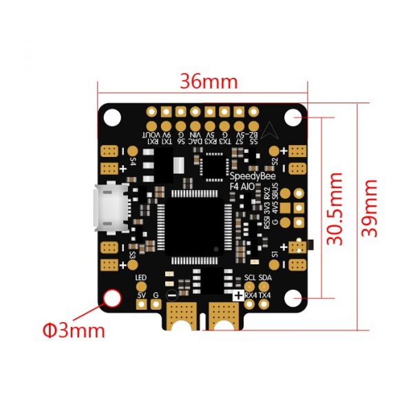 SpeedyBee F4 AIO Flight Controller w/ Bluetooth 3 - Speedybee