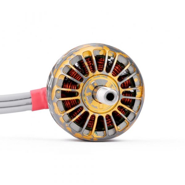 XING 2306 1700Kv Silver/Gold Camo FPV Race Motor - Image 2
