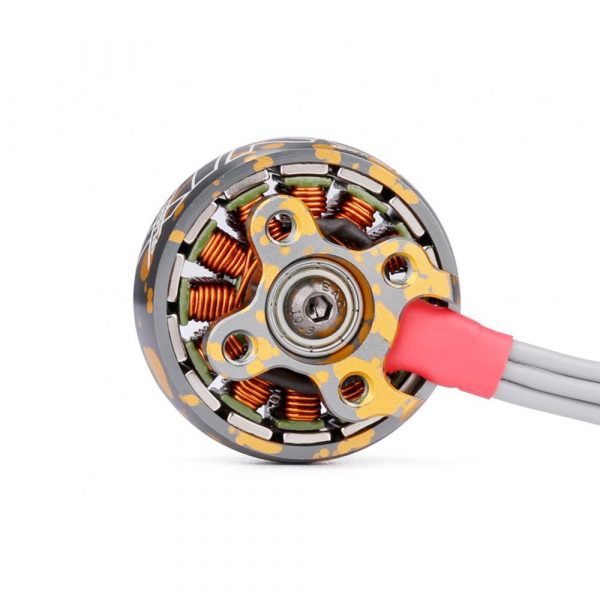 XING 2306 1700Kv Silver/Gold Camo FPV Race Motor - Image 3