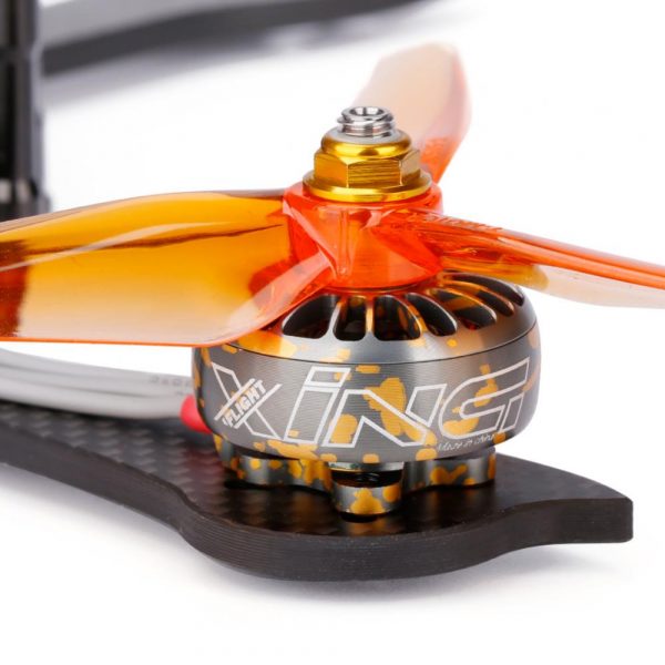 XING 2306 1700Kv Silver/Gold Camo FPV Race Motor - Image 5